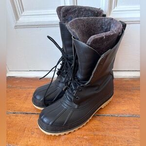 Men’s Vintage La Crosse Ice Man Insulated Steel Toe 10”pac boots in Leather 9M